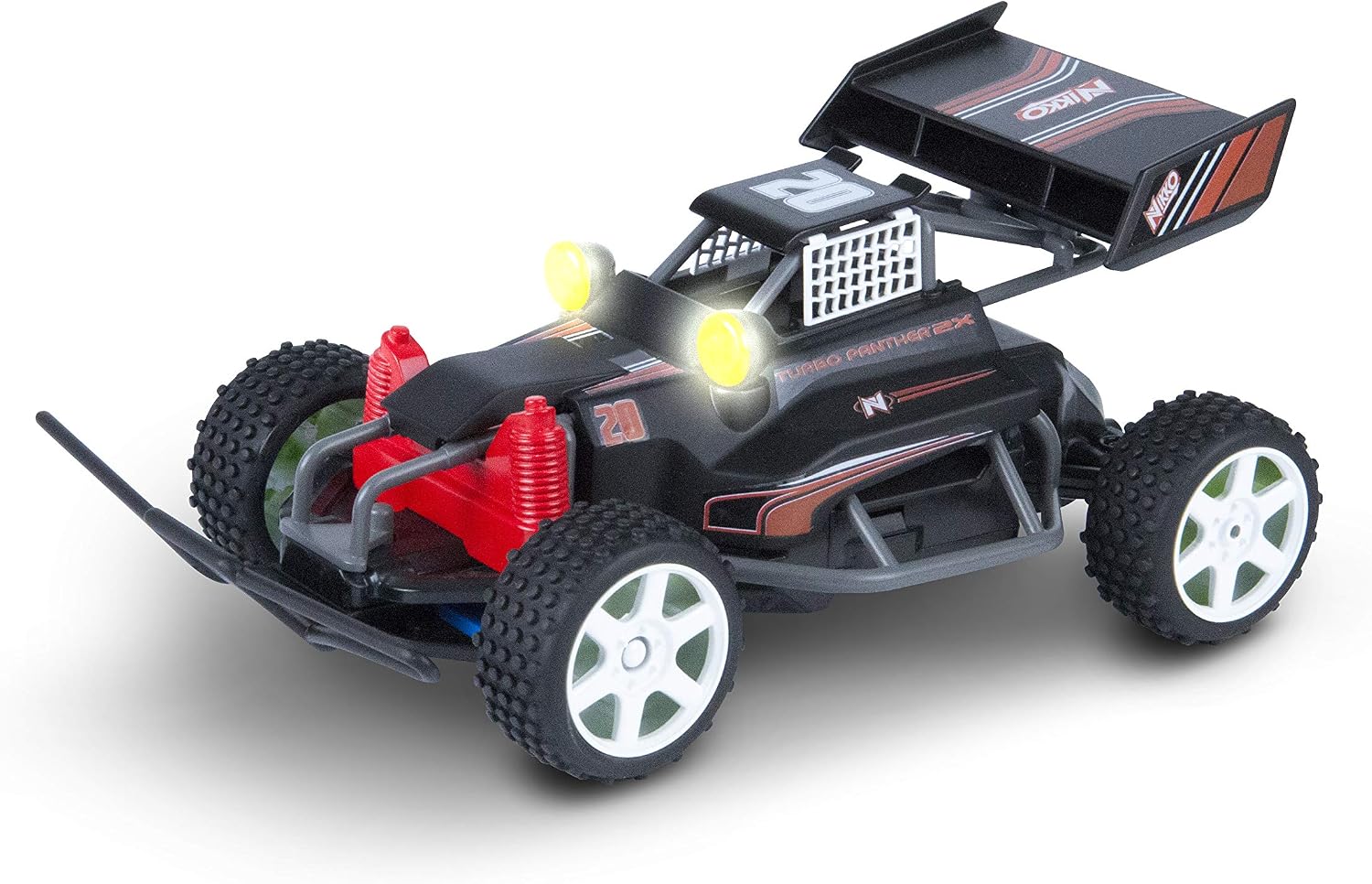 Detalle de Nikko Race Buggies Night Panther – samochód RC 4WD z LED, 2,4 GHz, 23 cm