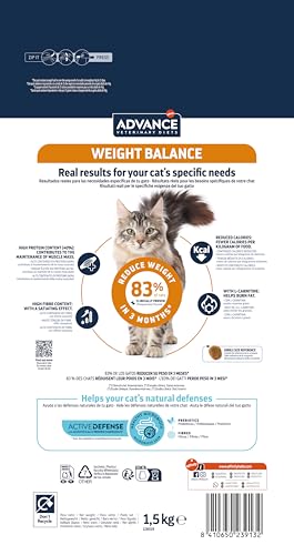 Thumbnail 3 de Advance Weight Balance Croquettes pour chats adultes — 1,5 kg, Affinity ADVANCE VETERINARY DIETS