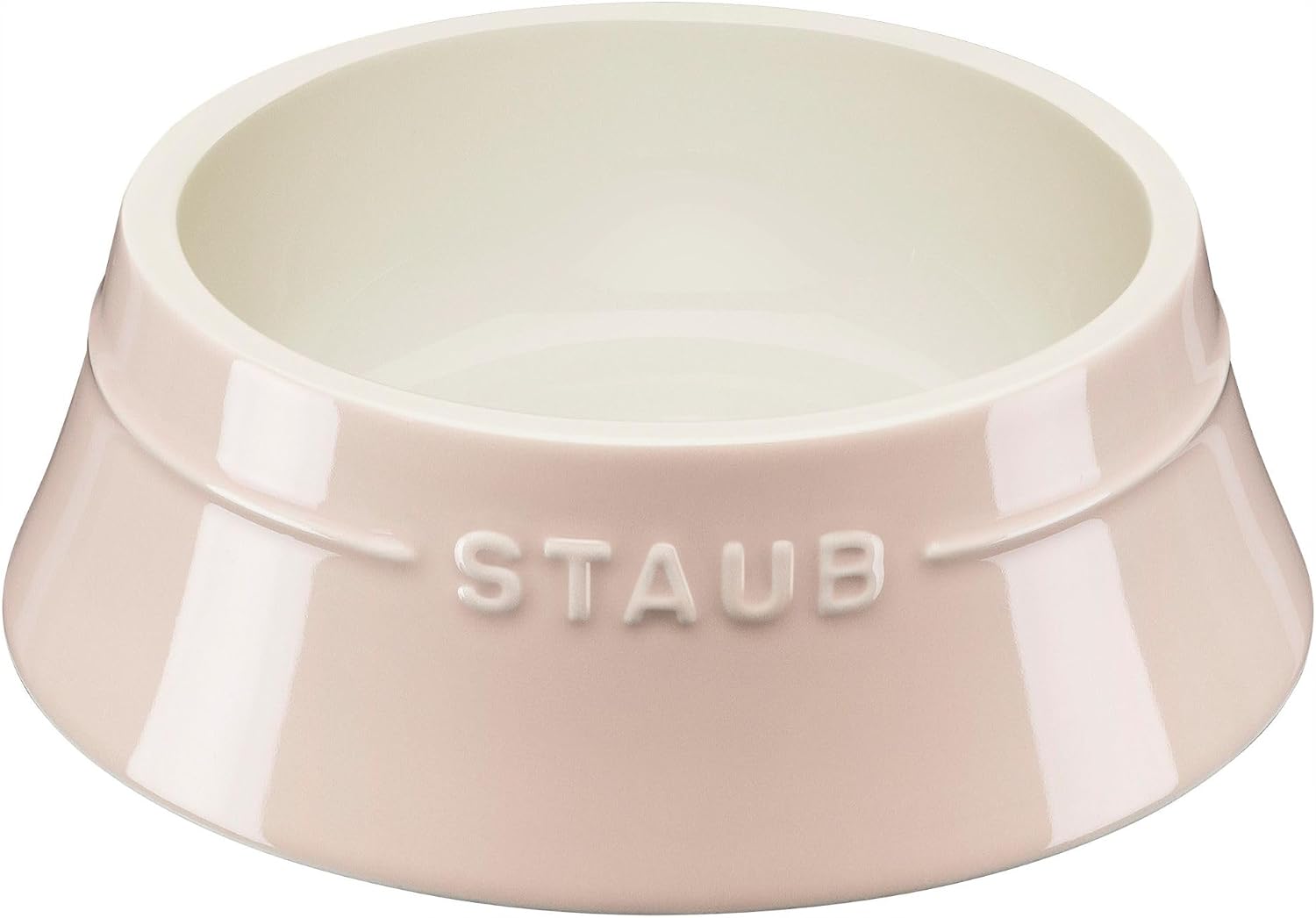 Detalle de STAUB Z1034-546 セラミック製ペットボウル 400ml ライトピンク