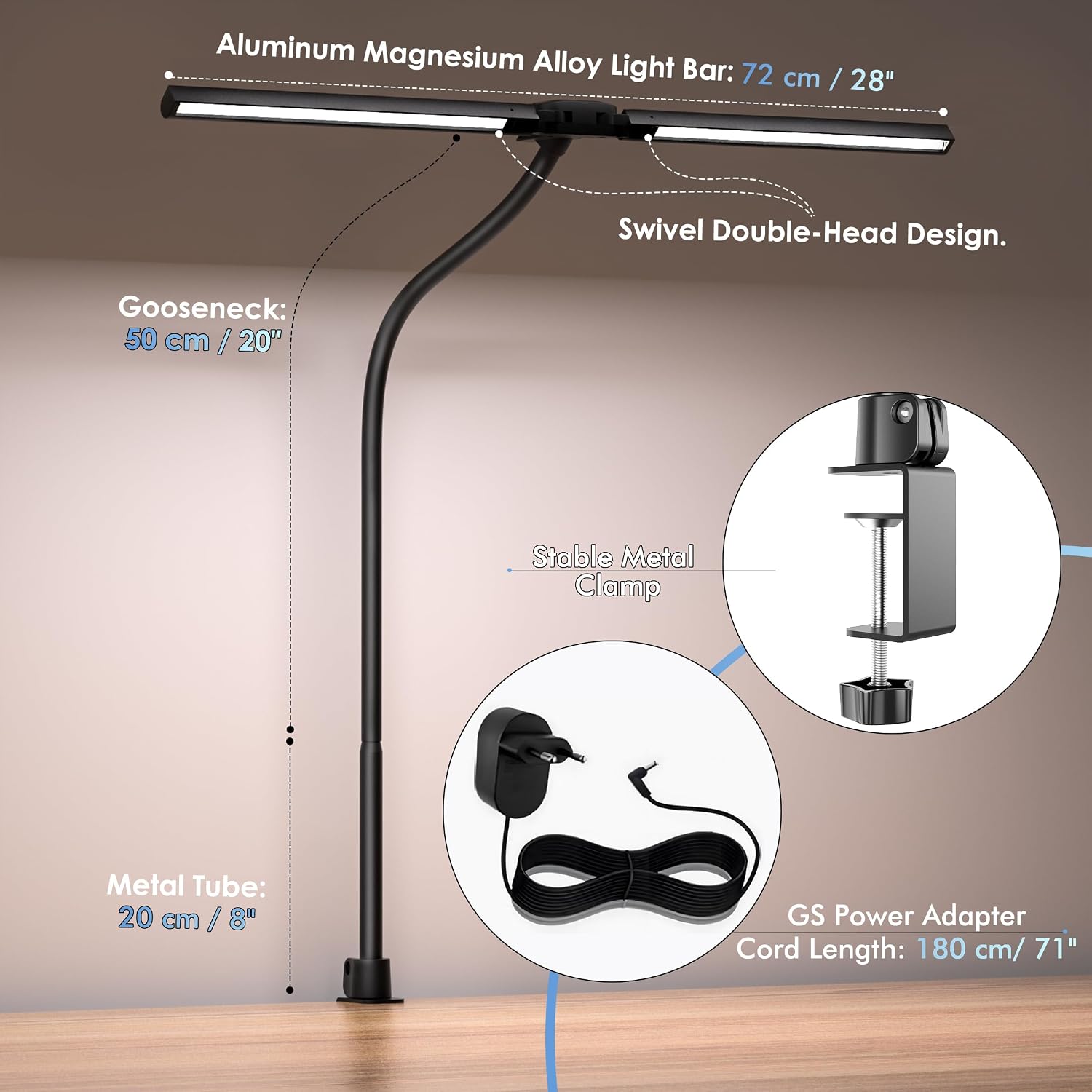 Thumbnail 6 de EYOCEAN Schreibtischlampe 72 cm dimmbar