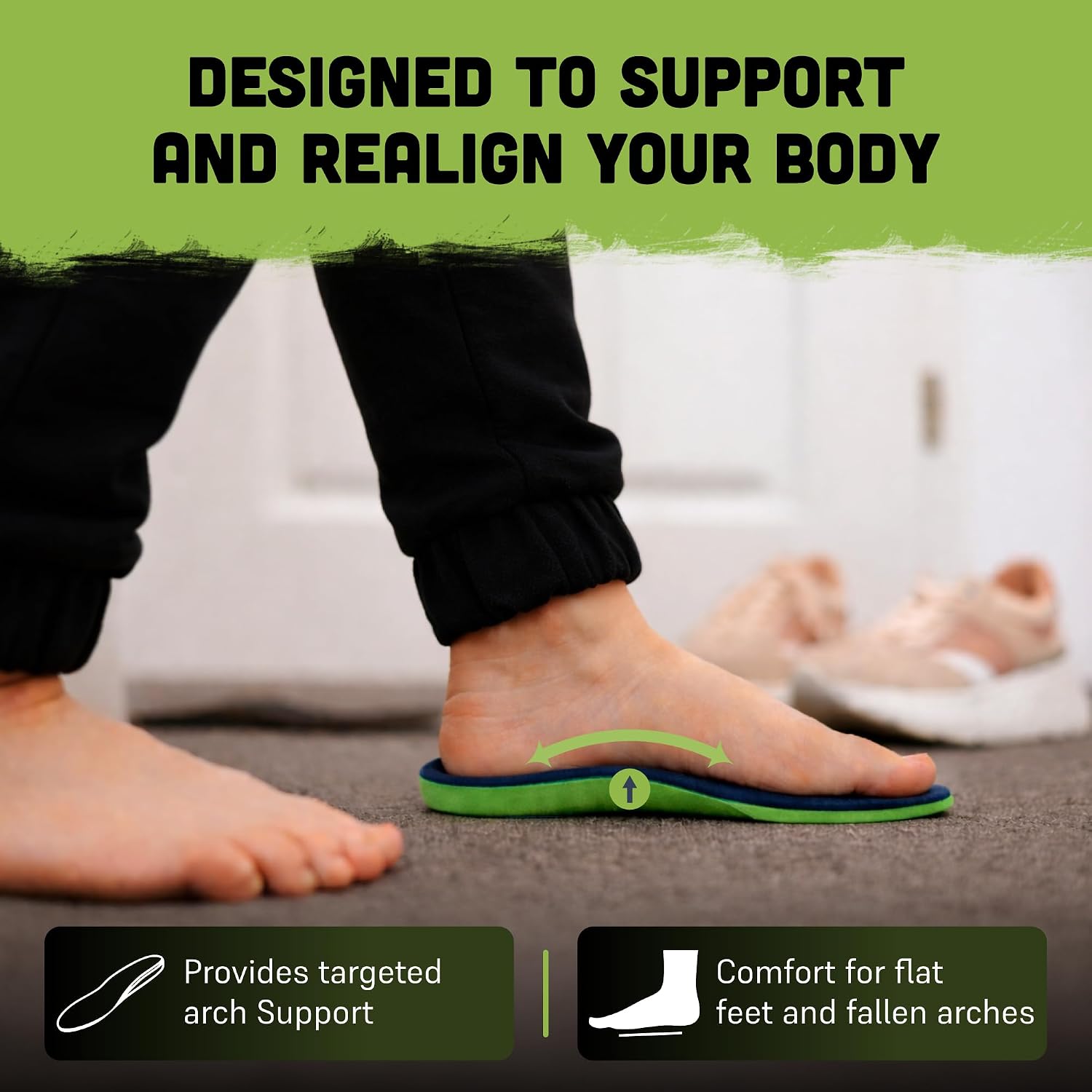 Thumbnail 4 de PRO 11 WELLBEING 2 Pairs Plantar Series Orthotic Insoles – Supportive Full-Length Insoles for Plantar Fasciitis and PAlliance (11/13 UK, 2 Pairs)