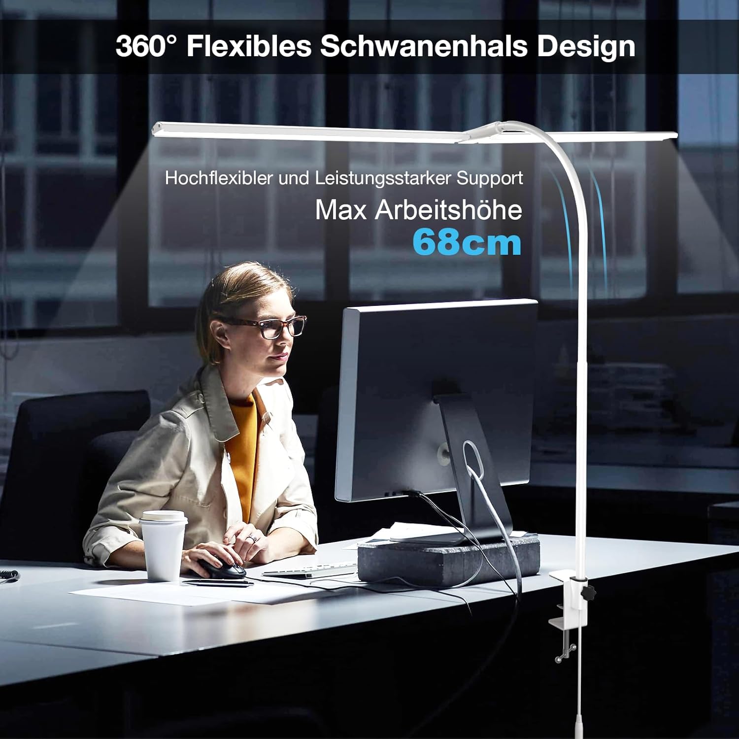 Thumbnail 4 de Hensam LED Schreibtischlampe 80 cm 💡