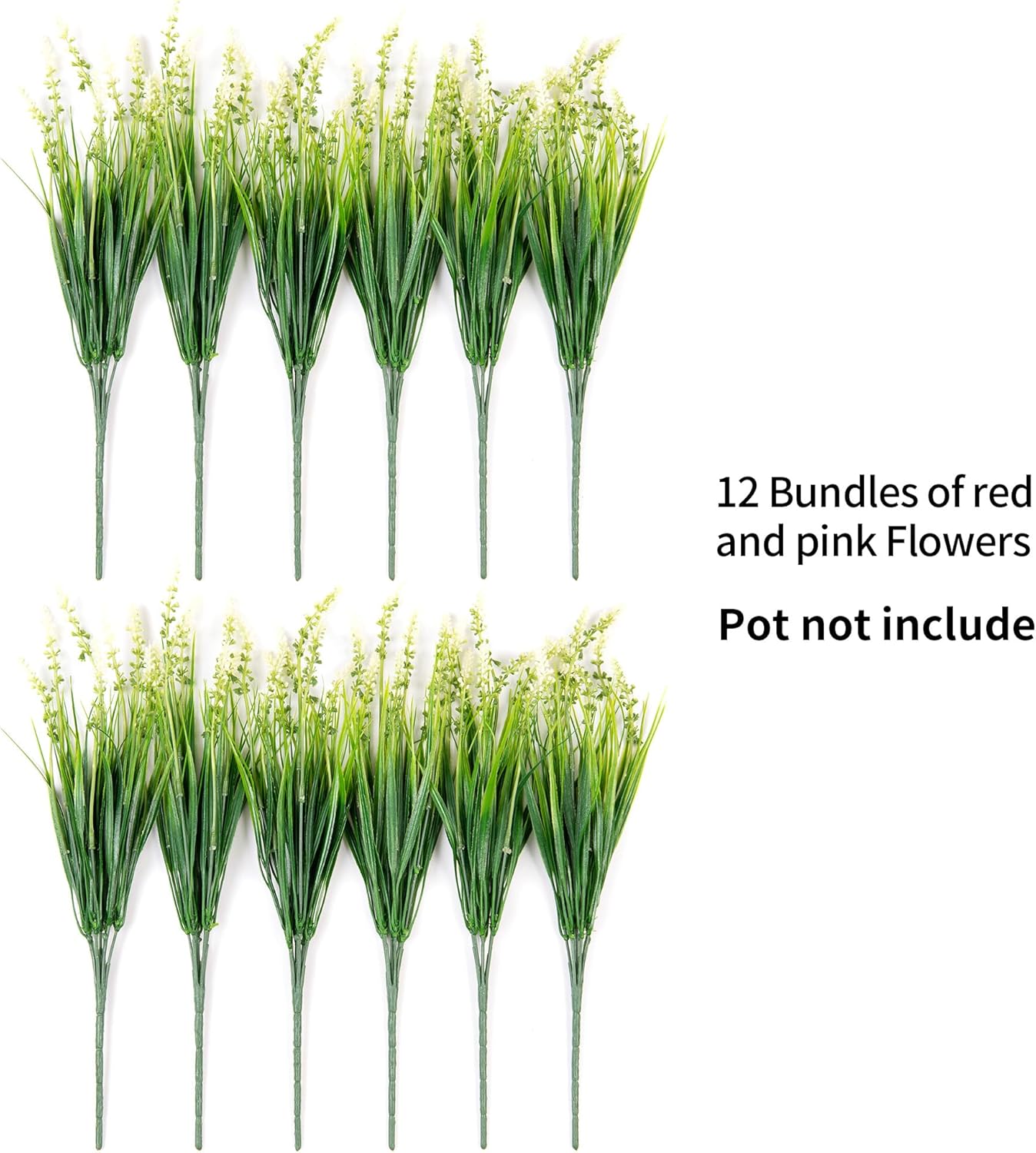 Thumbnail 5 de Ammyoo Artificial Faux Plants: UV-Resistant Monkey Grass for Outdoor Decor