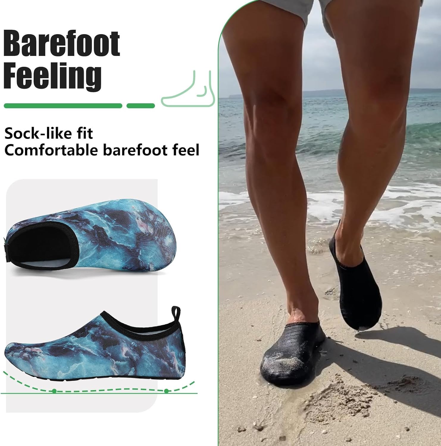 Thumbnail 4 de SAGUARO Chaussures pour sport aquatique mixte adulte — escarpins respirants à semelle antidérapante