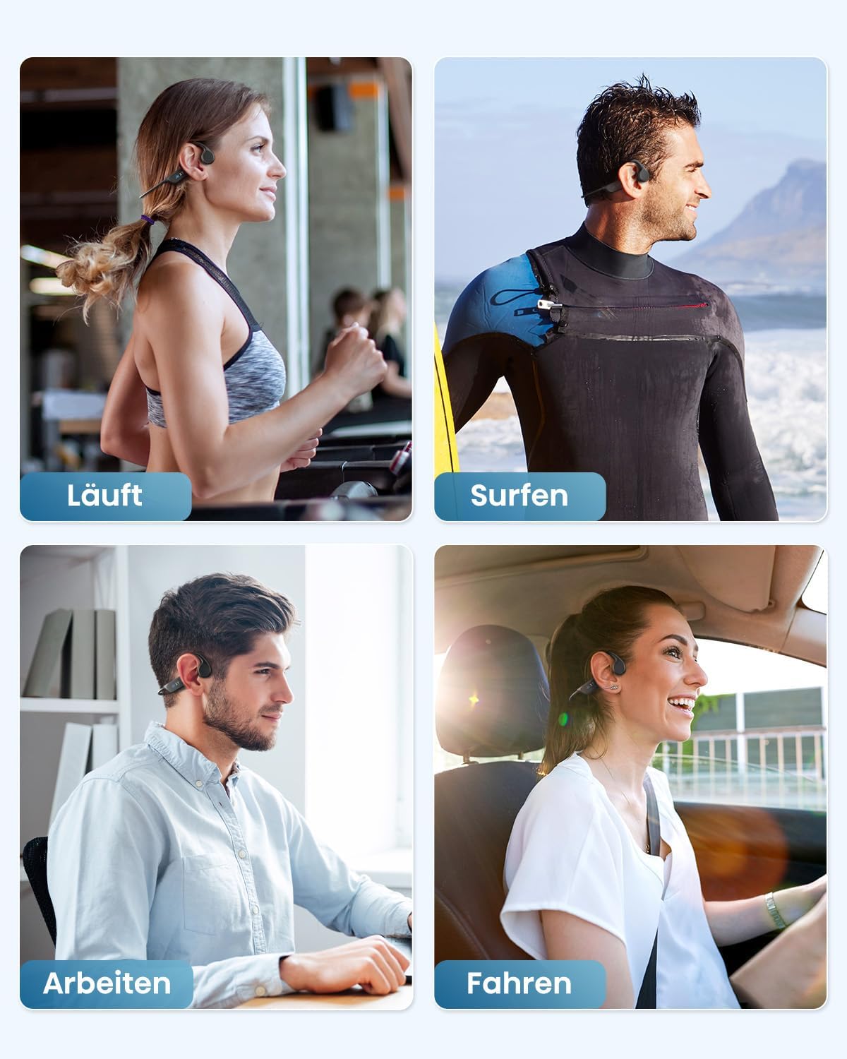 Thumbnail 6 de Kopfhörer Schwimmen – Knochenschall Bluetooth mit 32 GB MP3-Speicher, IP68 wasserdicht