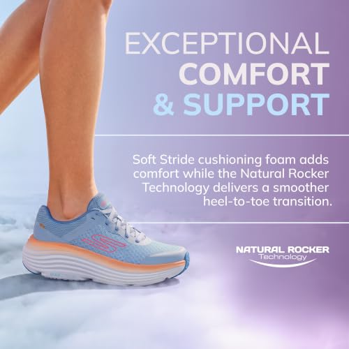Thumbnail 8 de Skechers Donna Max Cushioning Endeavour Canova Trainers – blu/orange, 36 EU