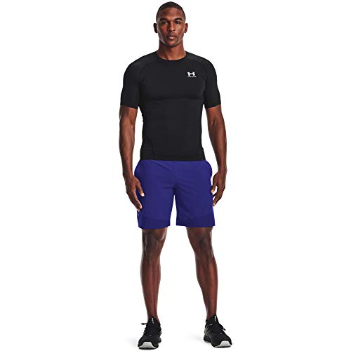 Detalle de Under Armour HeatGear Compression Shirt da uomo – Black/White, M