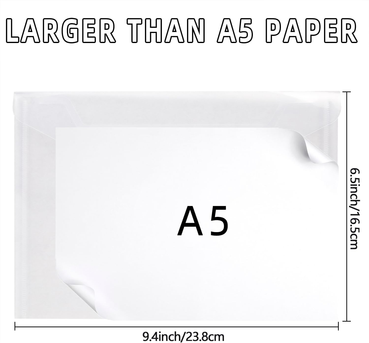 Thumbnail 1 de A5 Plastic Wallets 40 Pack