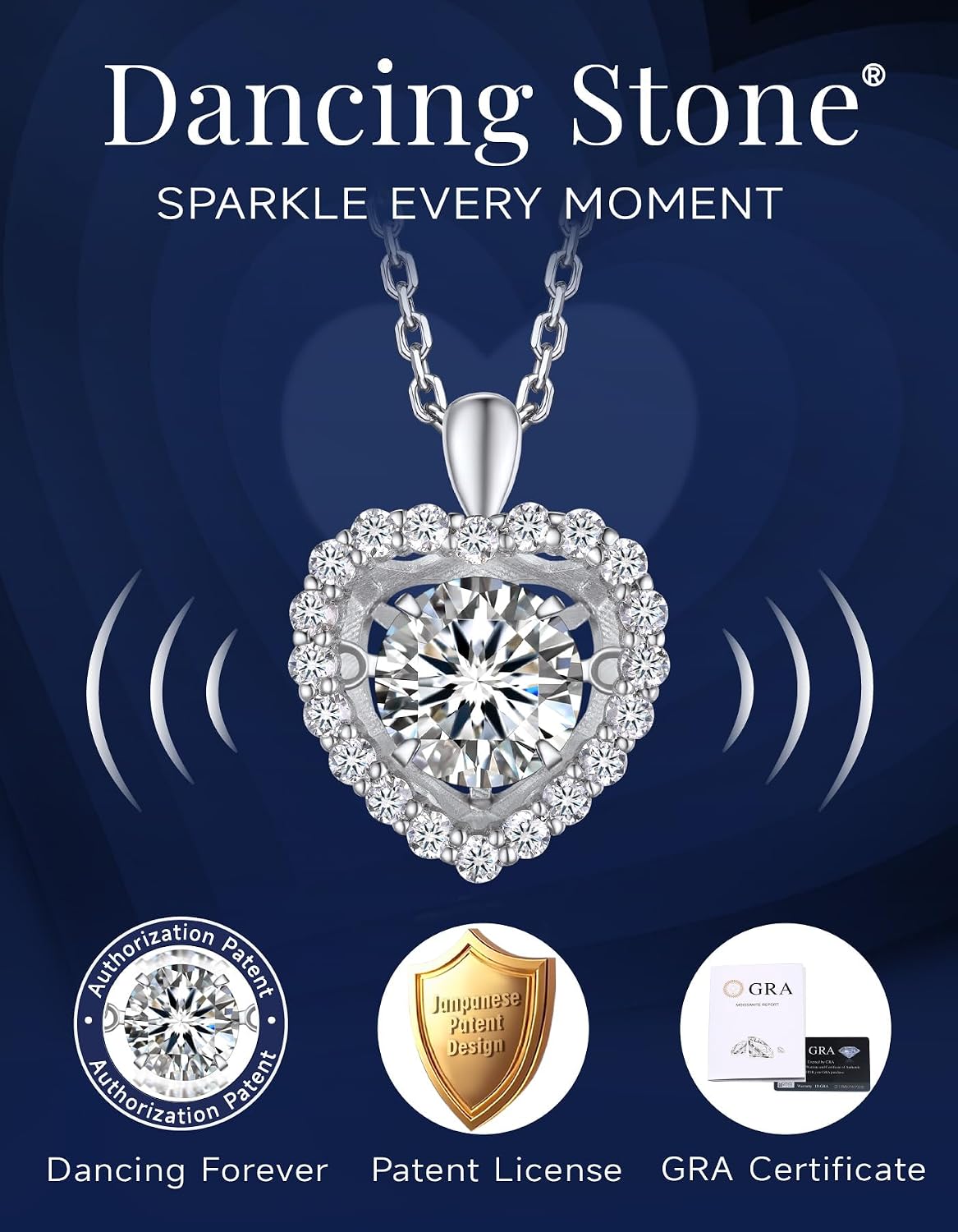 Detalle de MomentWish Collier Femme 1 Carat đź’Ž