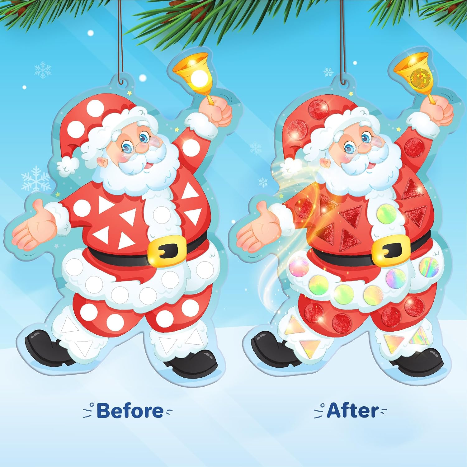 Detalle de Imagimake Christmas craft kit with 10 templates
