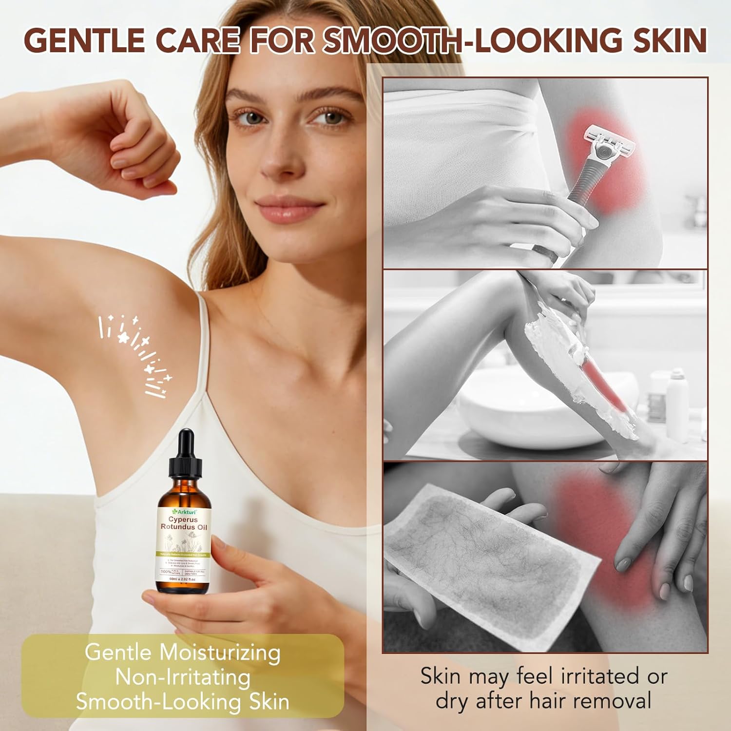 Thumbnail 4 de Feeliville Cyperus Rotundus Oil 60 ml, olio naturale per inibire la ricrescita dei capelli e idratare la pelle