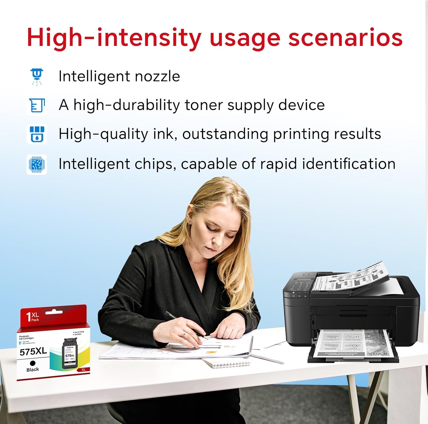 Thumbnail 5 de PG-575XL Black Ink Cartridge 450‑page