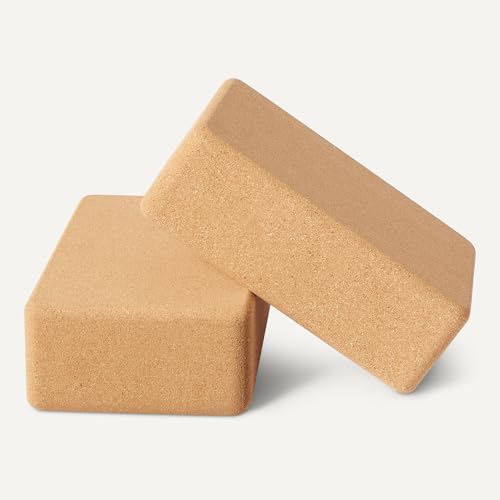 Detalle 2 de Amazon Basics Bloque de Corcho Natural para Yoga, 23 x 15 x 8 cm (paquete de 2)