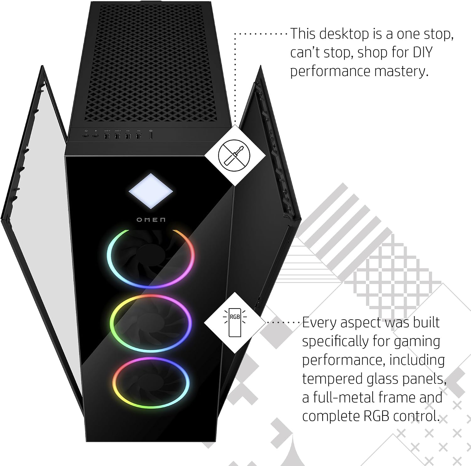 Detalle 2 de HP Gaming Desktop 32GB RAM