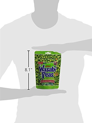 Detalle de Hapi Wasabi Pea Pouches, 4.23 Ounce, Pack of 12