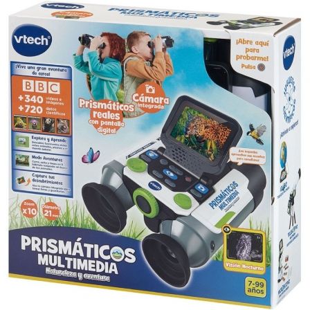 Detalle de Prismáticos VTech Naturaleza y Aventura 10x21 con pantalla color de 2,4" y cámara con visión nocturna