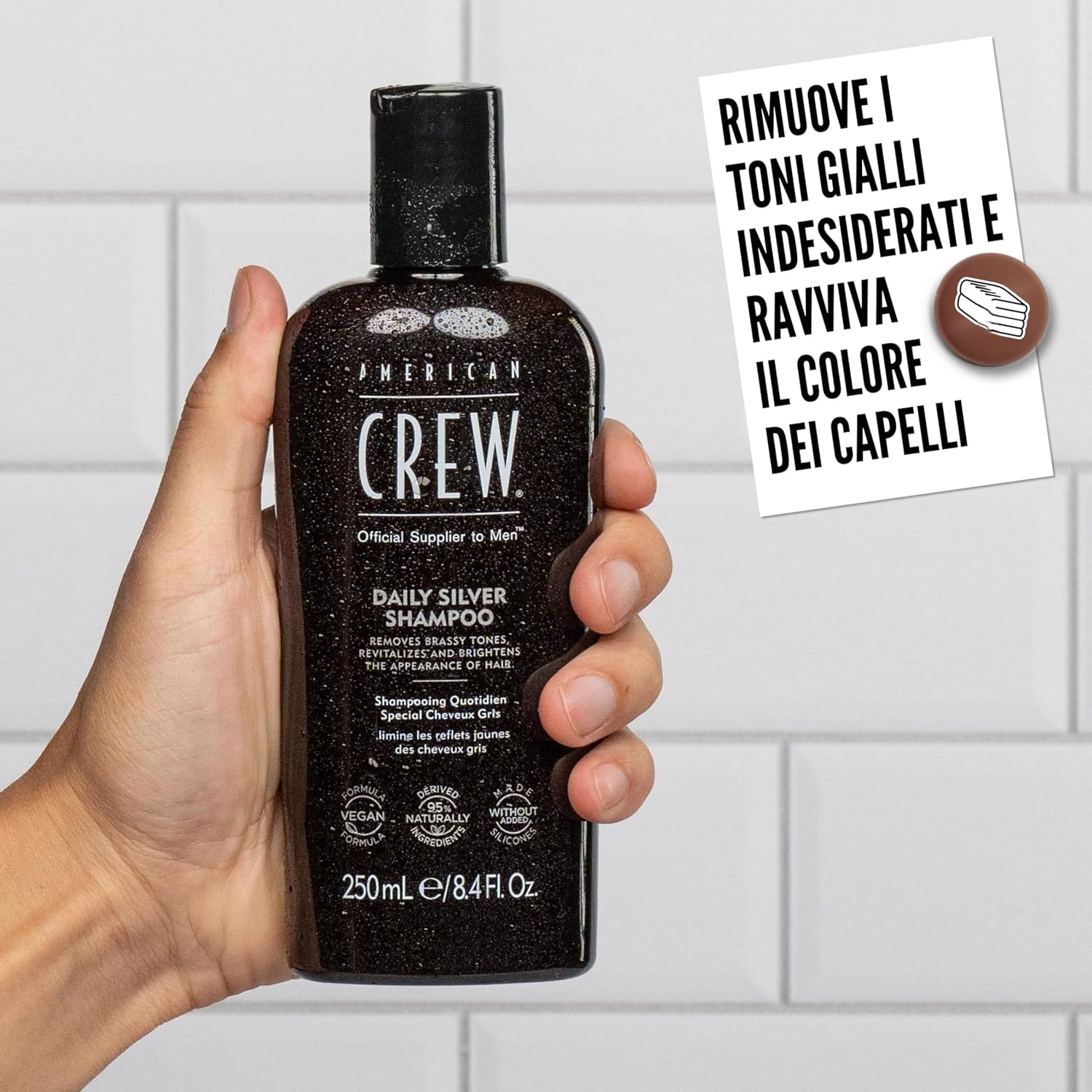 Thumbnail 2 de American Crew Daily Silver Shampoo per capelli grigi