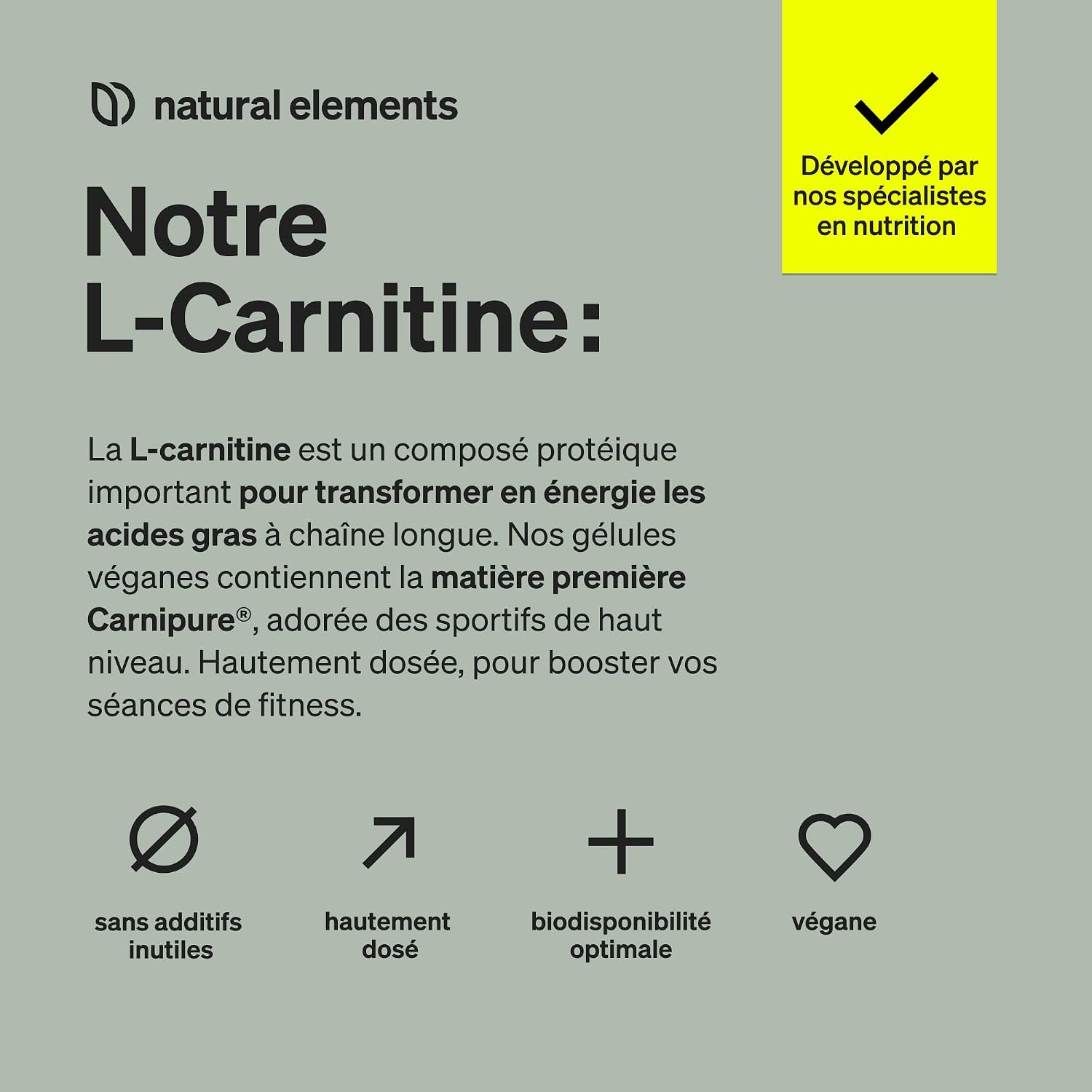Thumbnail 2 de L-carnitine 2000 Carnipure® (Lonza) – 2 000 mg par jour, 120 gélules vegan