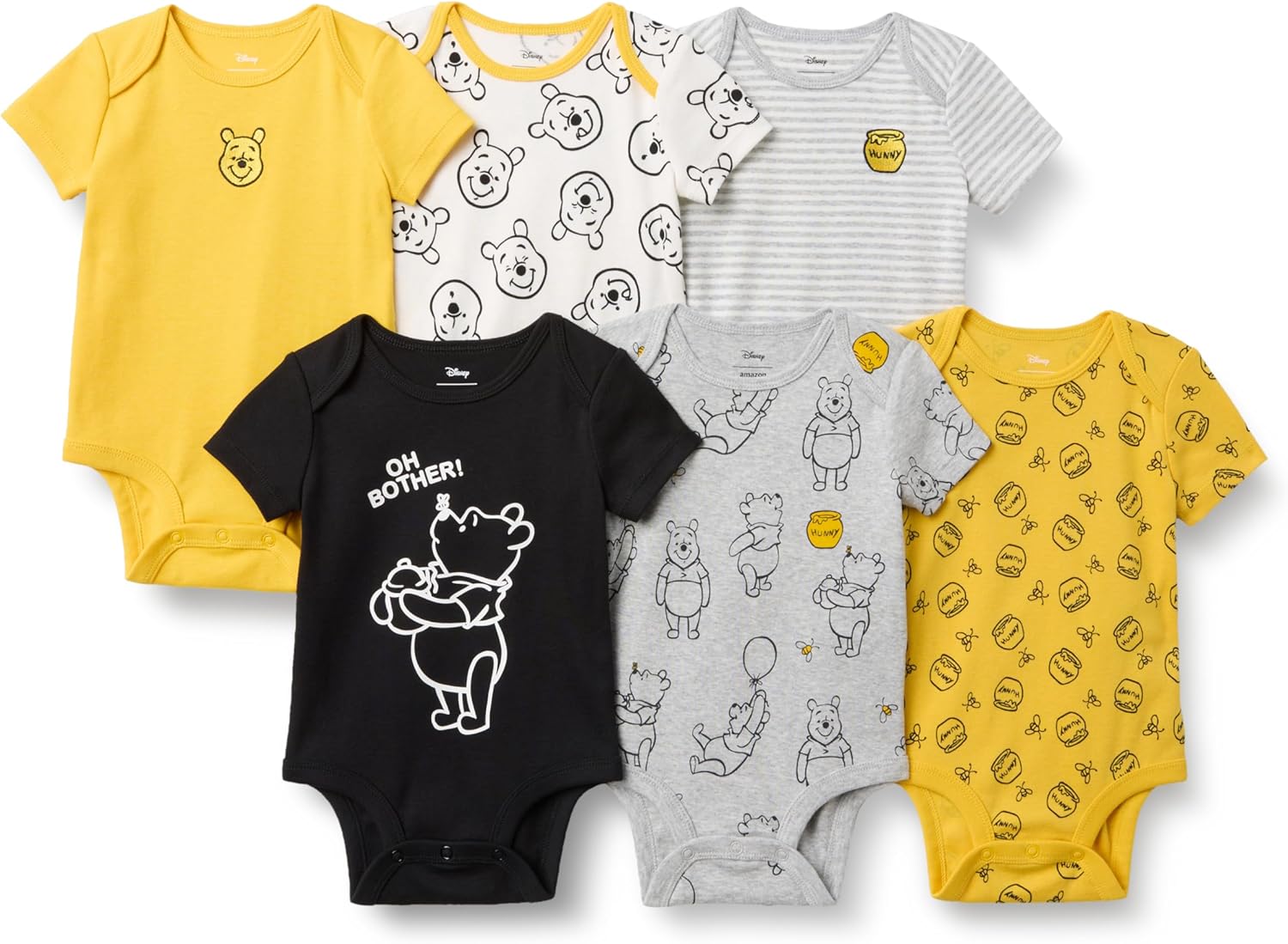 Thumbnail 5 de Amazon Essentials Disney | Marvel | Star Wars Unisex Babies' Short-Sleeve Bodysuits, Pack of 6