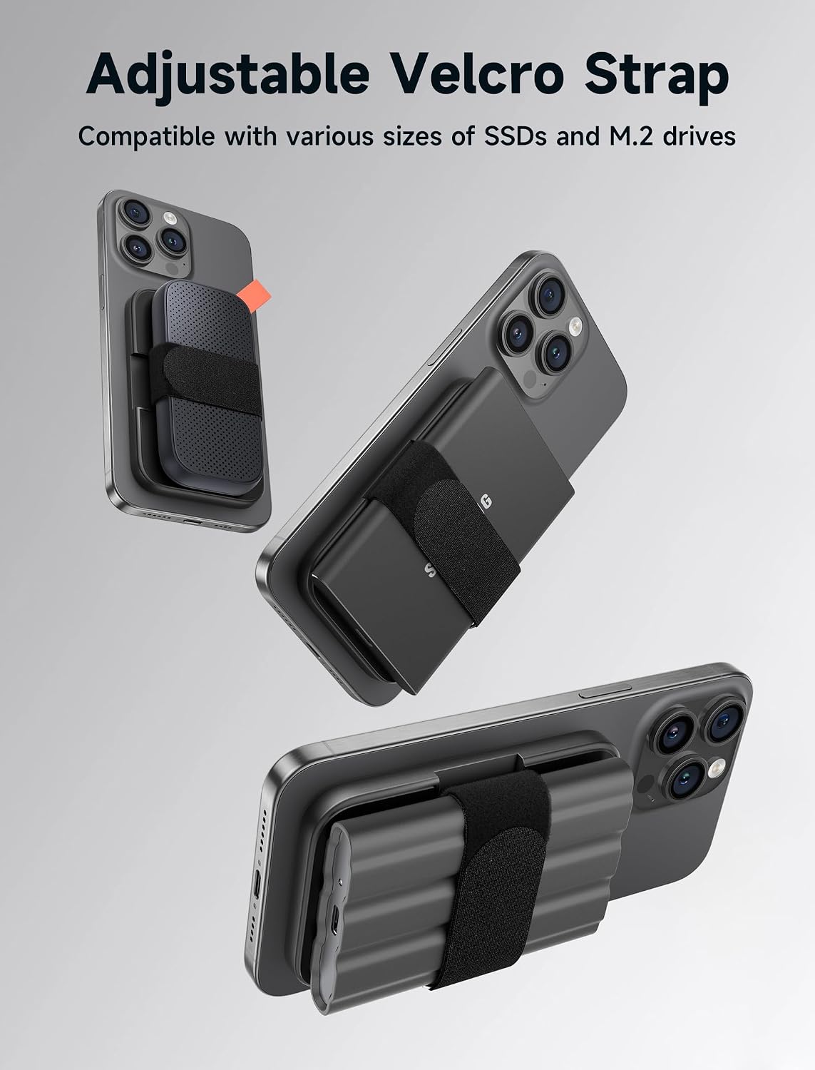 Thumbnail 4 de JSAUX Clip Magnético SSD para iPhone 15 Pro y 16