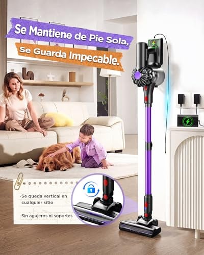Thumbnail 5 de Slivamo Aspiradora sin Cable: 50 kPa/600 W, solución ligera para una limpieza profunda en casa