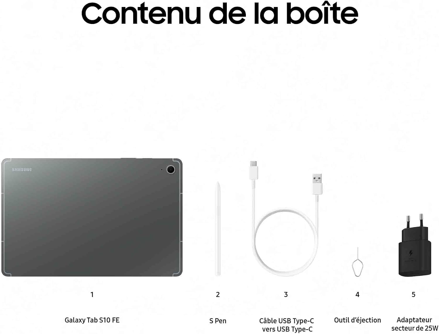 Detalle de Samsung Galaxy Tab S10 FE 10,9" 256 Go Gérer le quotidien avec le S Pen inclus