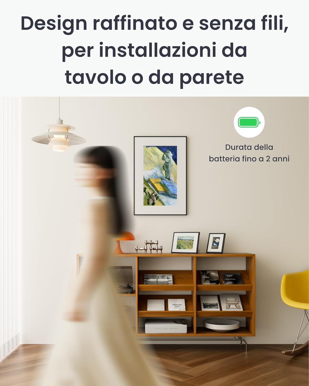 Thumbnail 1 de SwitchBot Cornice Artistica Digitale IA da 13,3” con display Elettronico-Ink, Wi‑Fi e controllo Alexa