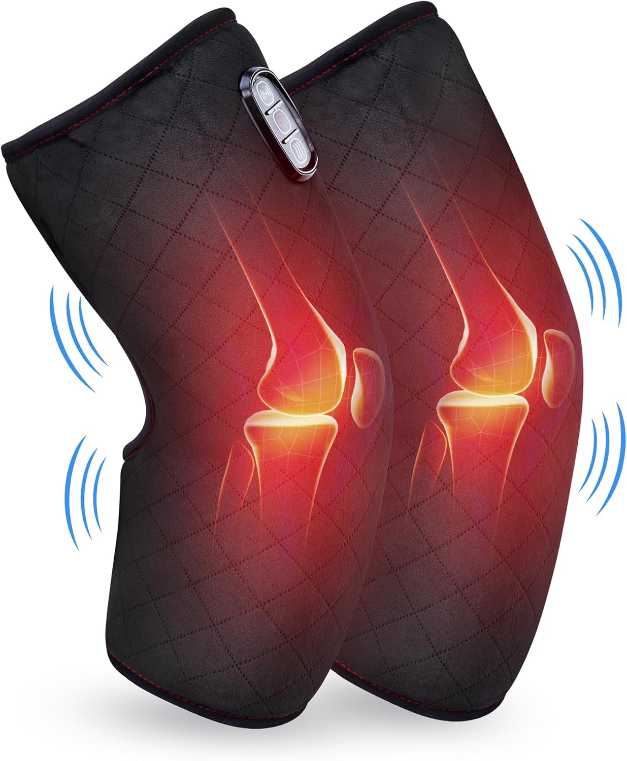 Detalle de COMFIER Heated Knee Massager with Heating Pad