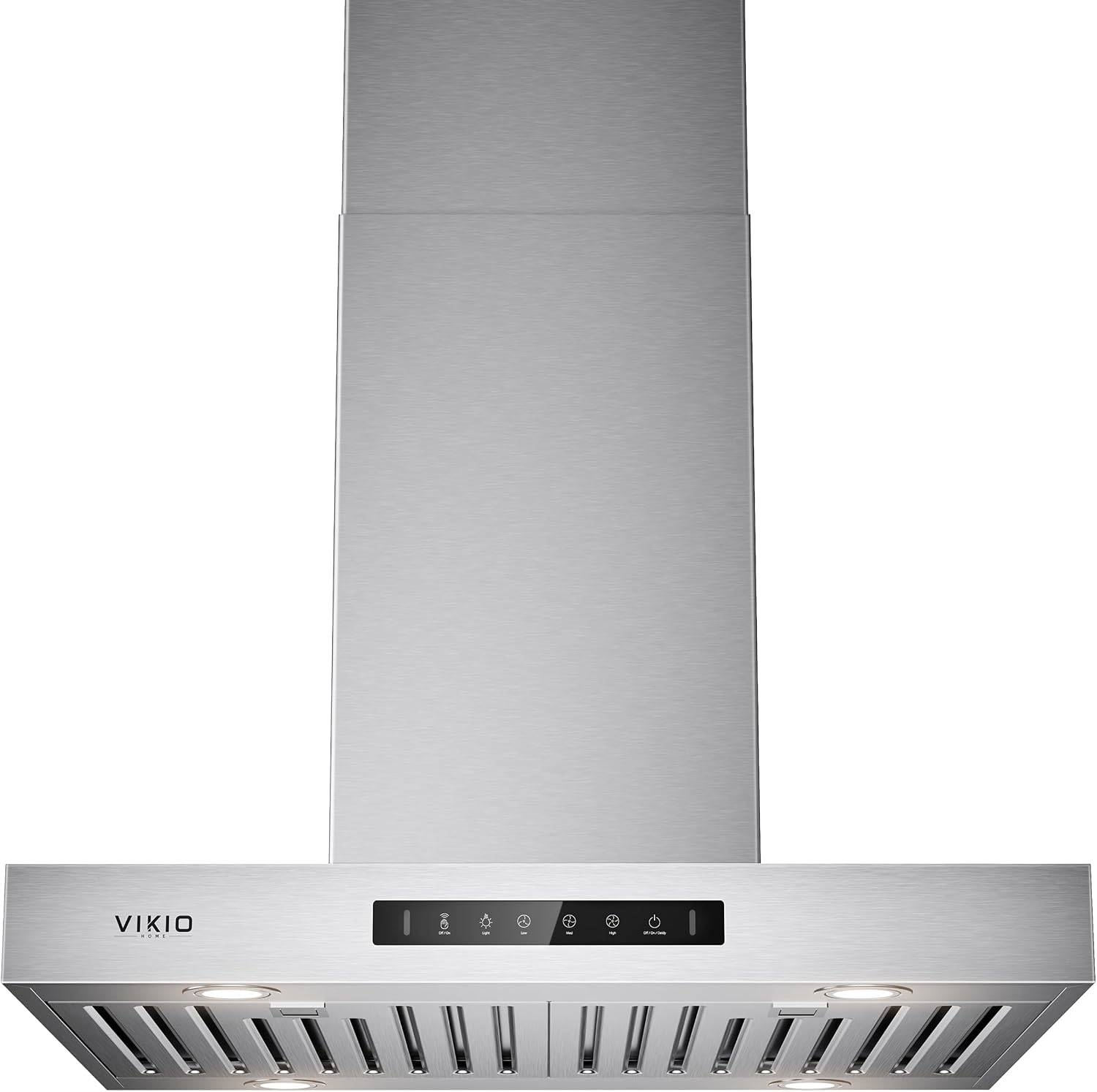 Detalle de VIKIO HOME RI51-30 30-Inch Island Range Hood, 1200 CFM, Gesture and Touch Controls