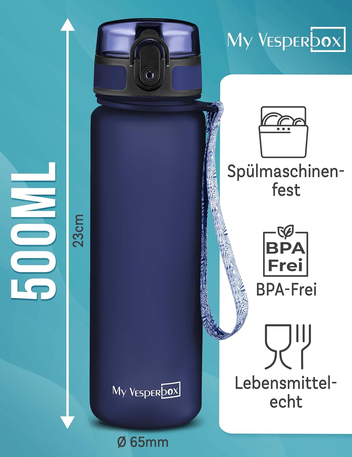 Thumbnail 1 de My Vesperbox Trinkflasche Kinder 500ML