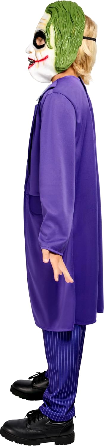 Detalle 1 de Rubies R883106 The Joker Costume for Kids, Medium (8–10), Attached Shirt and Mask