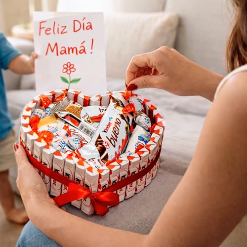 Detalle de Cesta de regalo de Chocolates Kinder Bueno para el Día de la Madre ONZA Sweet & Salted