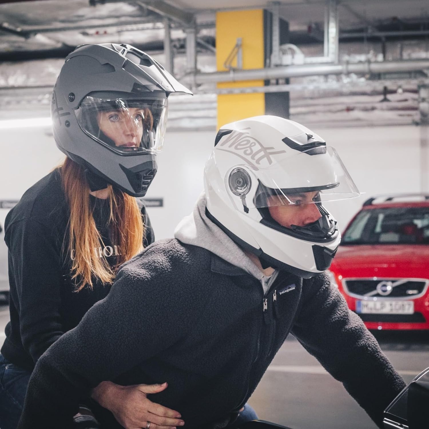 Detalle de Westt Casque Moto Homologué ECE 22.06 – Casque Cross polyvalent avec double visière