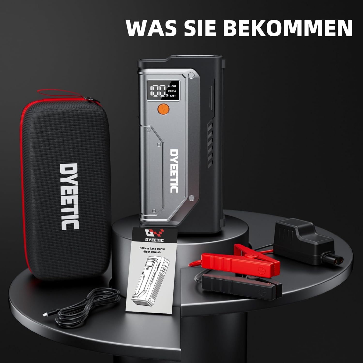 Thumbnail 6 de DYEETIC D16 Starthilfe Powerbank – 7000A Backup für 12V Fahrzeuge