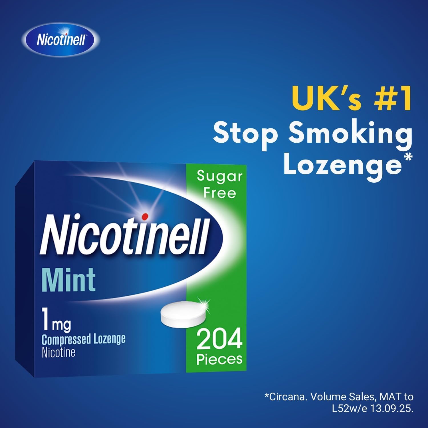 Thumbnail 1 de Nicotinell Mint Lozenge 1mg, 204 lozenges ⚖