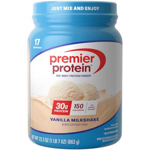 Detalle de Premier Protein 30g High Protein Powder, 100% Whey, Vanilla — 17 Servings