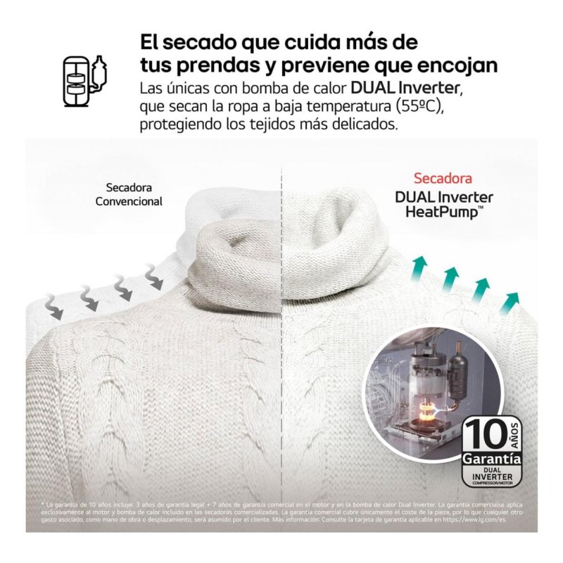 Detalle de Secadora de bomba de calor Siemens iQ500 WQ42G200ES 9 kg D con tambor softDry