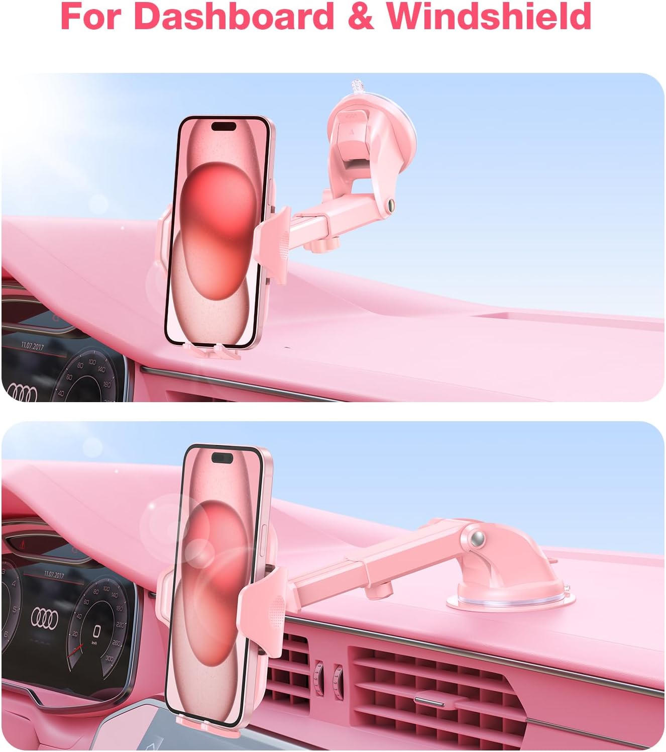 Thumbnail 6 de VICSEED Pink Car Phone Holder 7.3"