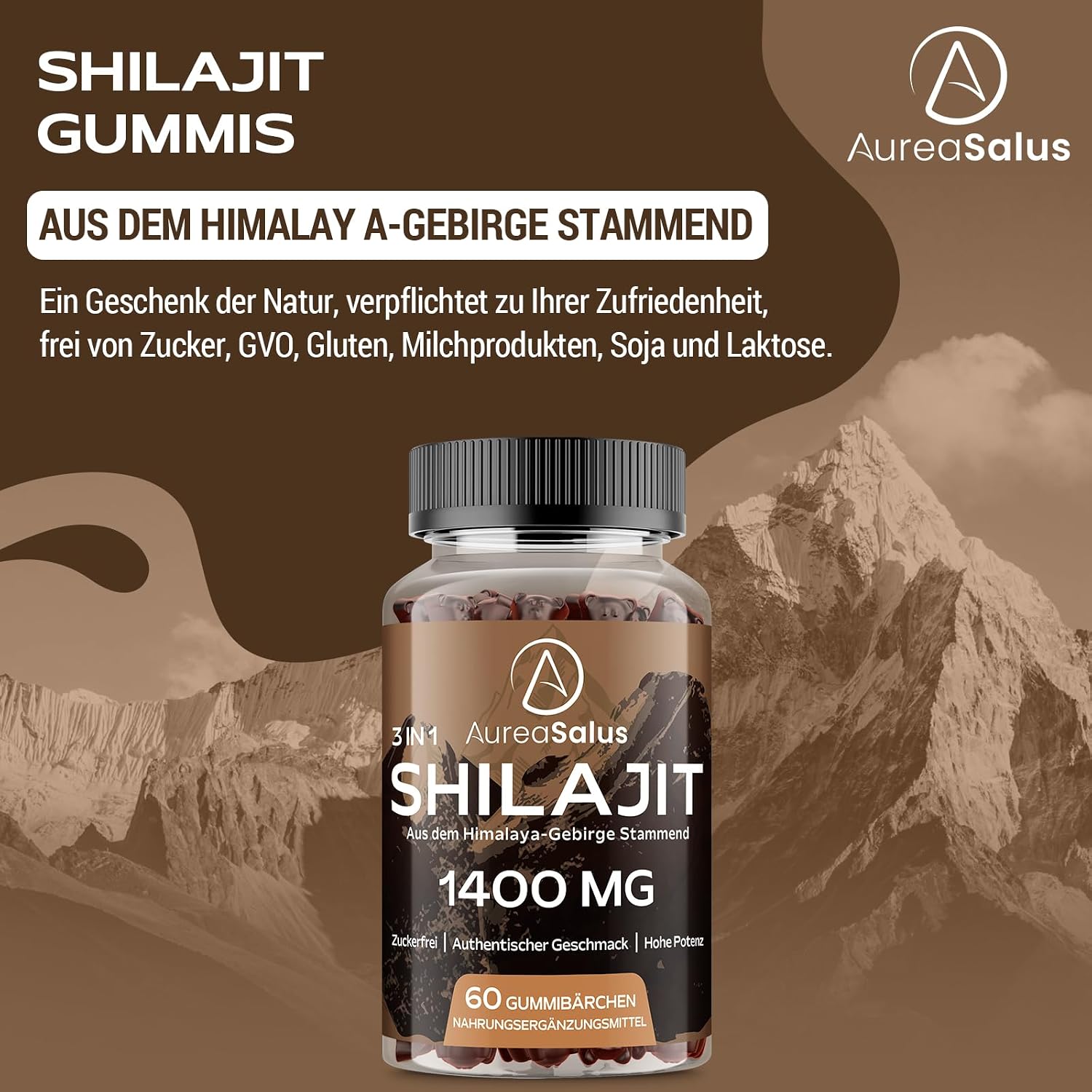 Thumbnail 6 de Gomitas Shilajit 1400mg con Chaga y Ashwagandha 🍬