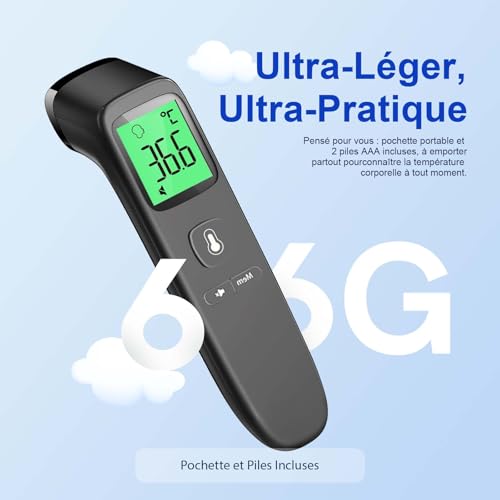 Thumbnail 6 de Viproud Thermomètre Frontal Sans Contact – Fiable, rapide et pratique pour toute la famille