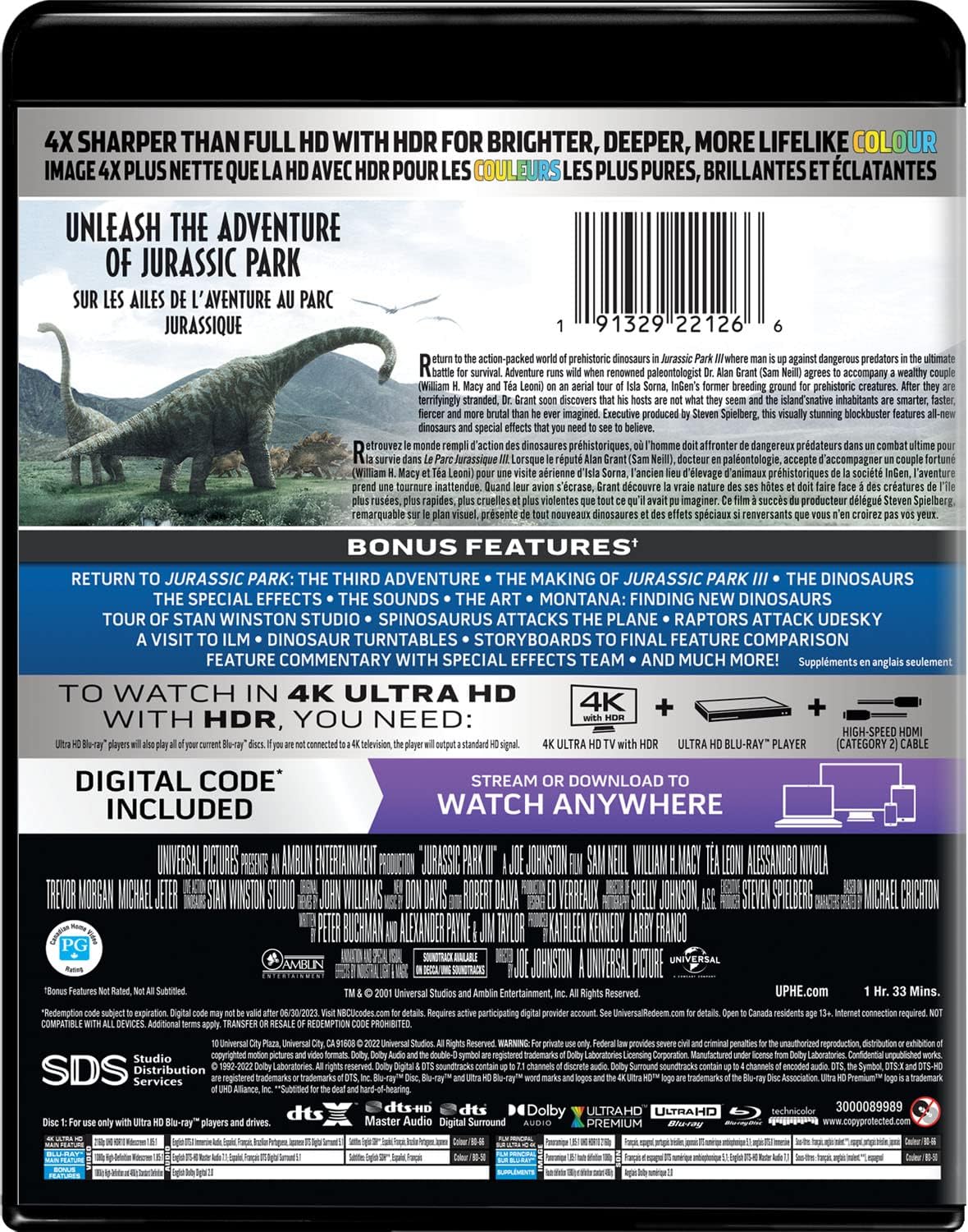 Thumbnail 2 de Jurassic Park III 4K Ultra HD + Blu-ray, Bilingual 2-Disc Edition
