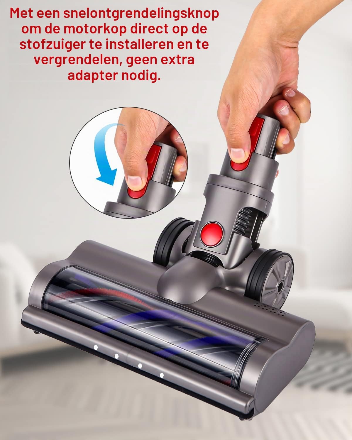 Thumbnail 3 de NEFLSI elektrische vloerzuigmond, model NEFLSI, met ledverlichting en extra rolborstel