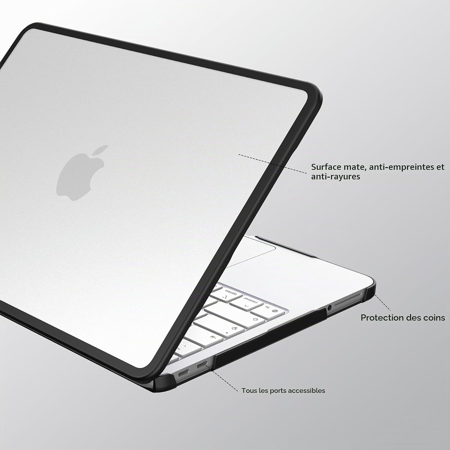 Thumbnail 4 de eleger A3404 beschermhoes voor MacBook Neo 13 inch, mat transparant