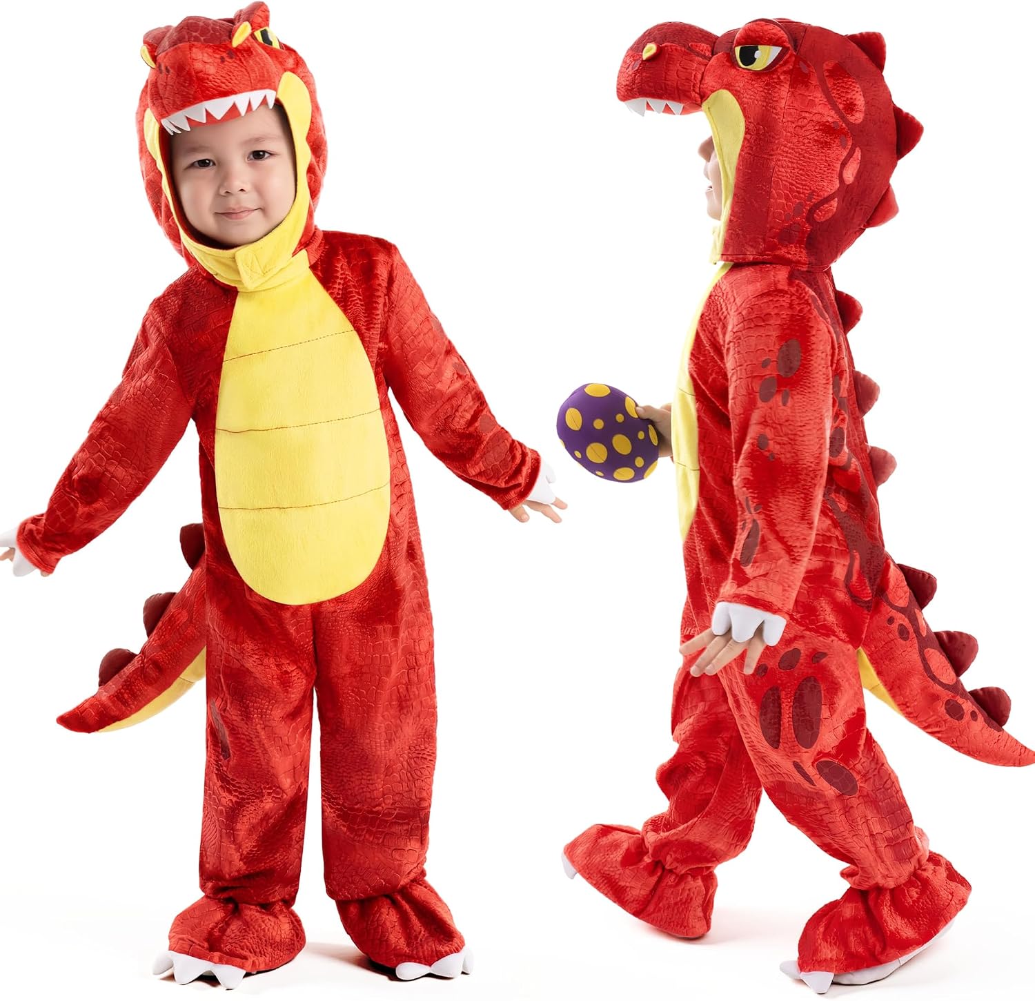 Detalle de Spooktacular Creations Kids' Dinosaur Costume, Polyester