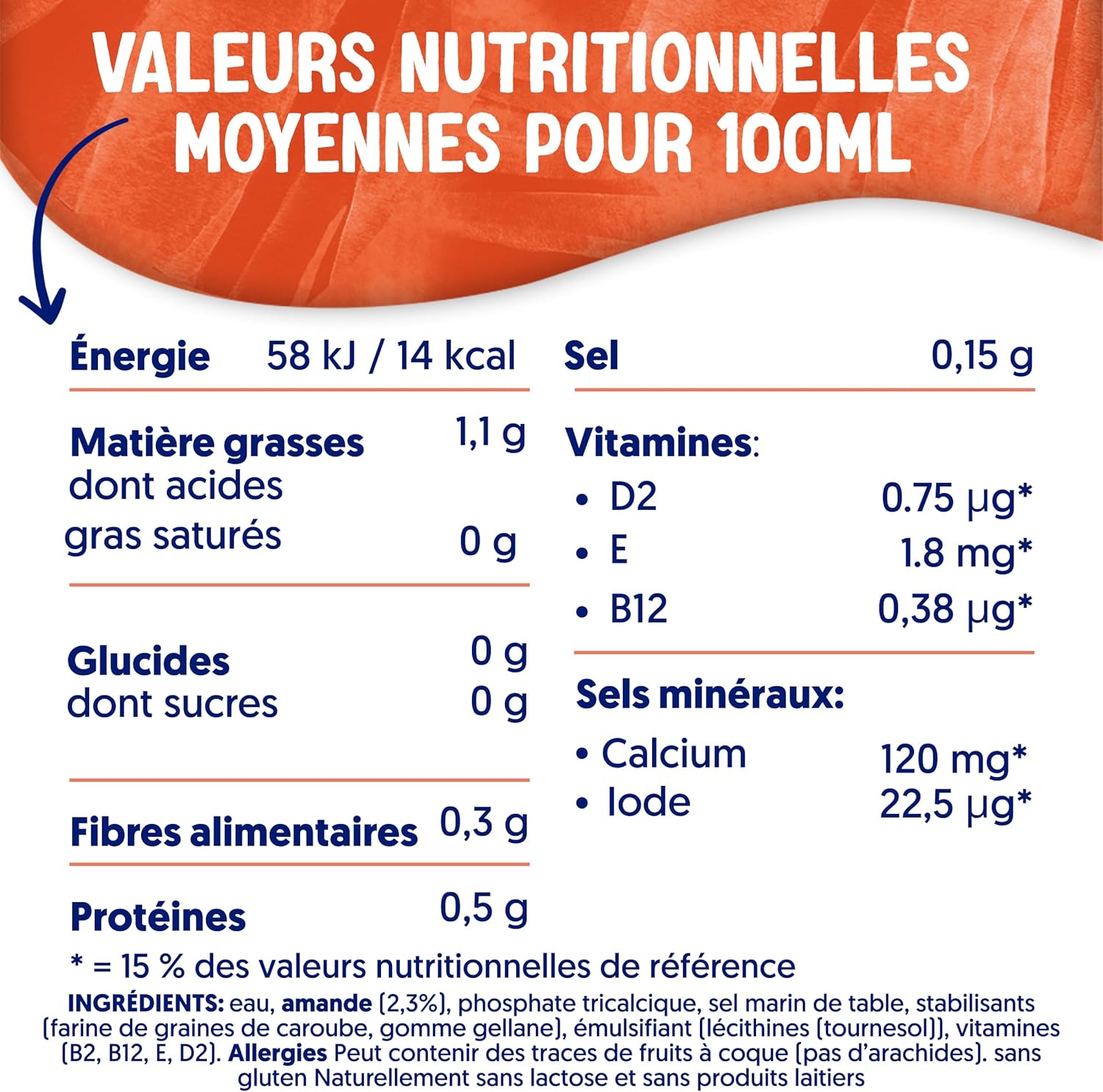 Detalle de Alpro Boisson Végétale Lait d'Amande Grillée Sans Sucres – Lot 8x1L
