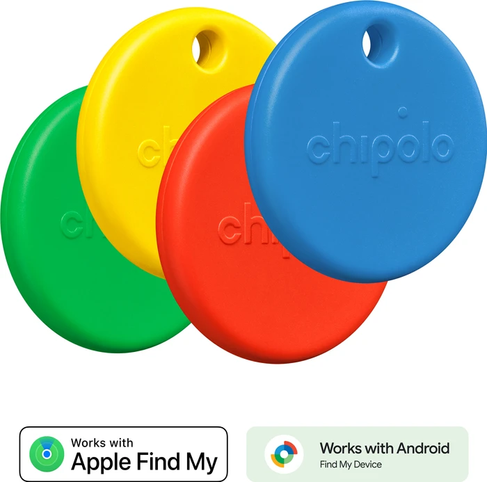 Thumbnail 5 de Chipolo POP 4er-Pack (Rot, Blau, Gelb, Grün) – Bluetooth-Tracker für „Wo ist?“ und „Mein Gerät finden“