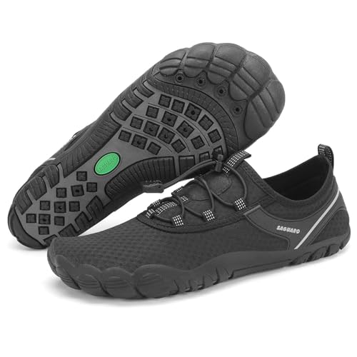 Detalle de SAGUARO Water Shoes Mens & Women’s Beach Swim Aqua Neoprene – 46 EU / 11 UK, Black