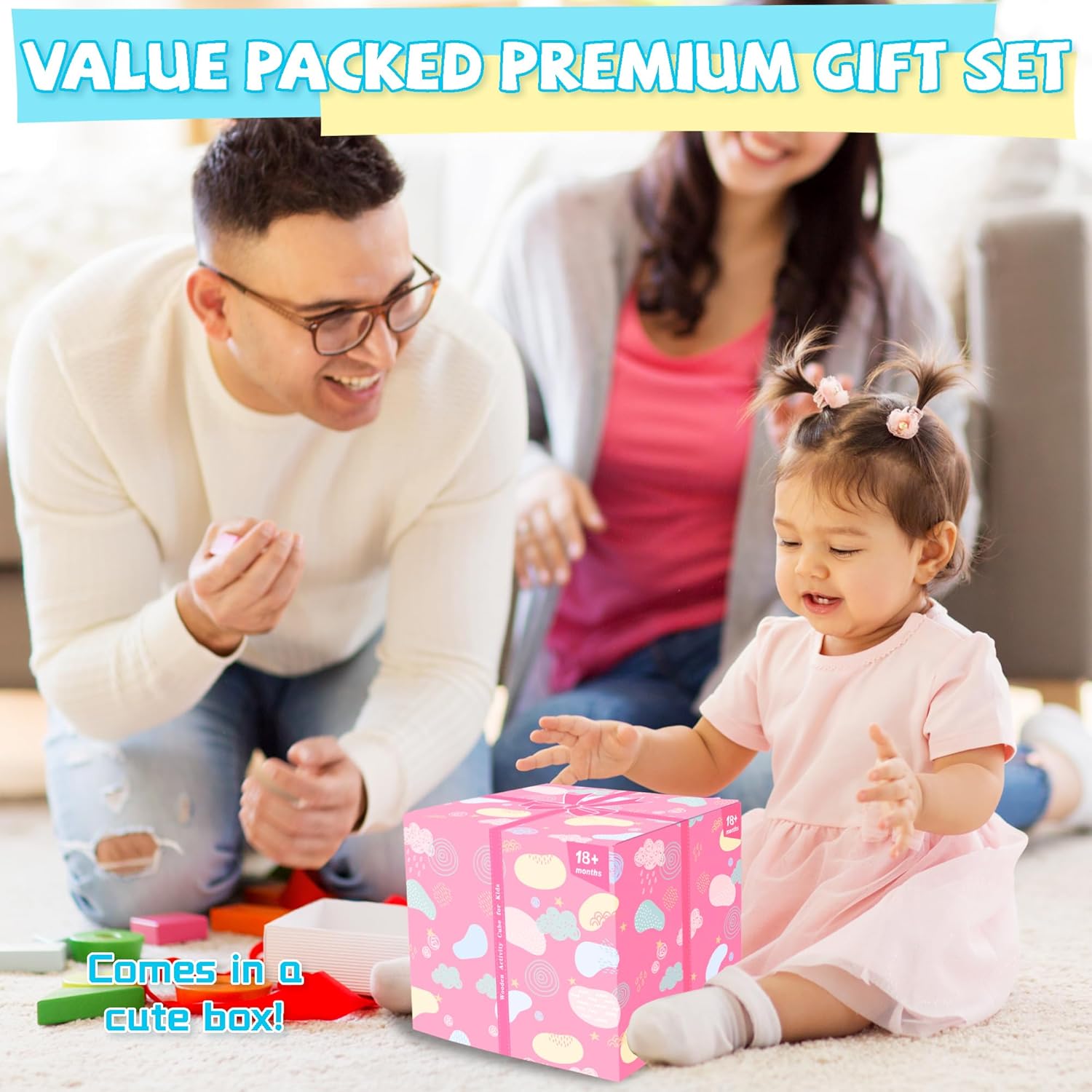 Thumbnail 6 de Wooden Activity Cube 8-in-1 Montessori Toys for 12M+ Toddlers 🎲