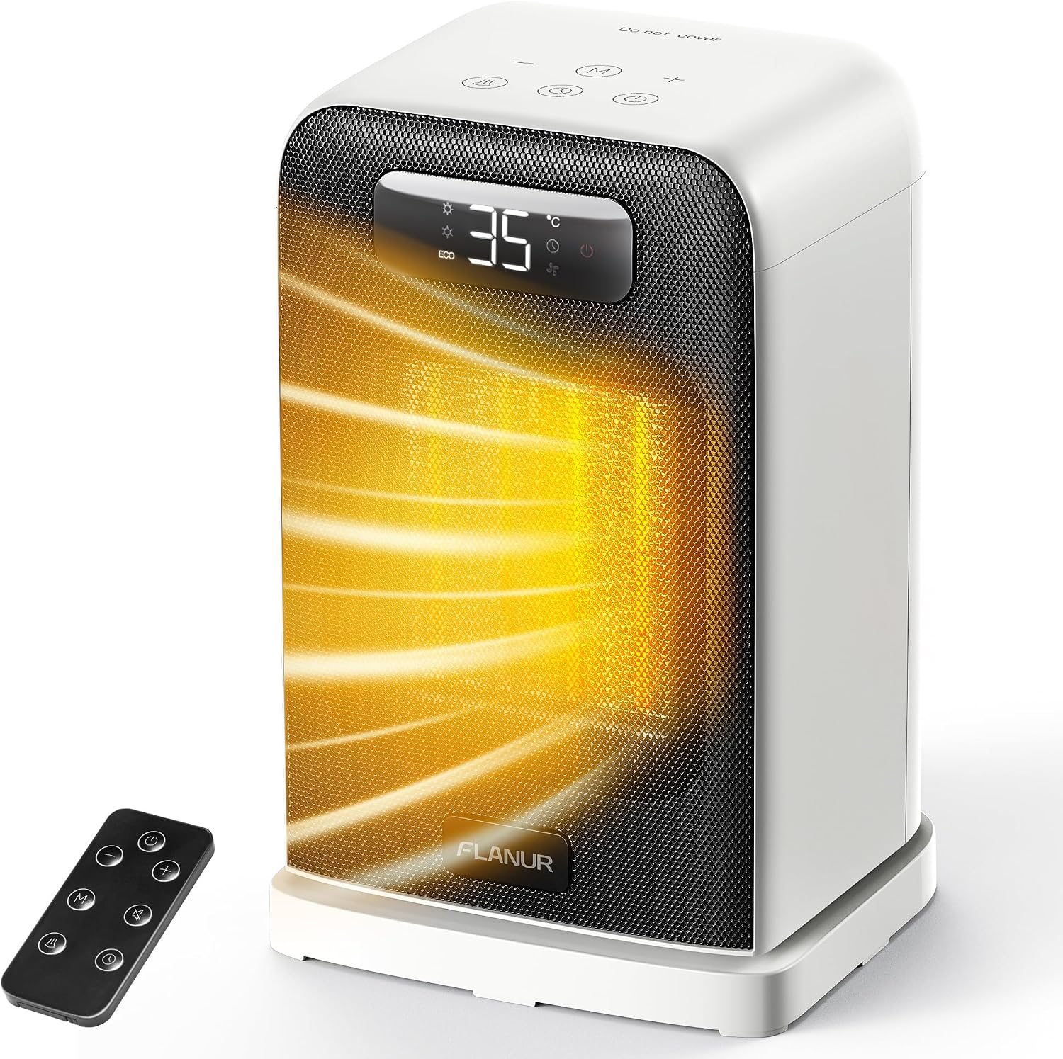 Thumbnail 6 de FLANUR 1500W portable ceramic heater with thermostat