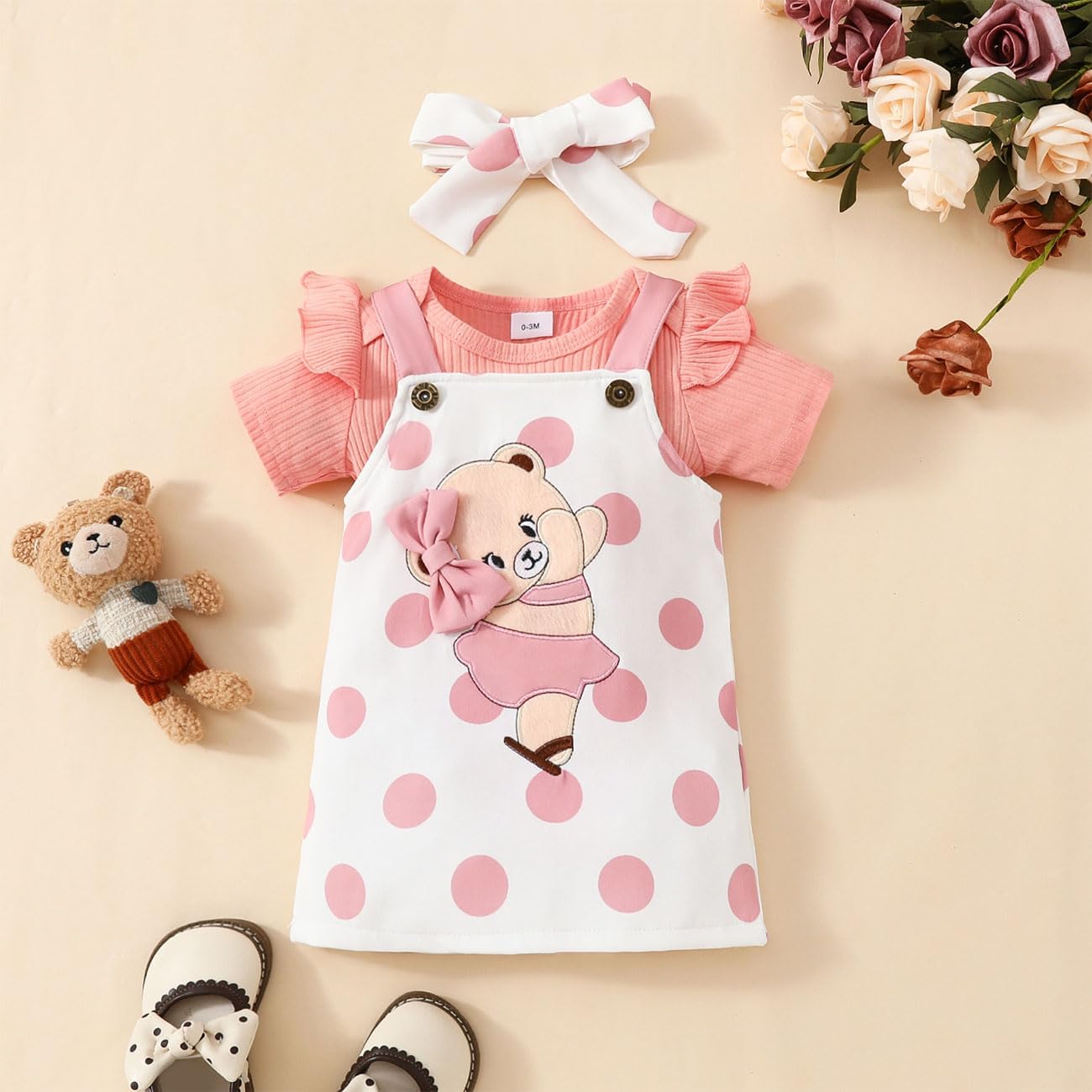 Detalle 2 de HEOXIN Baby Mädchen Röcke Set 0-18 Monate